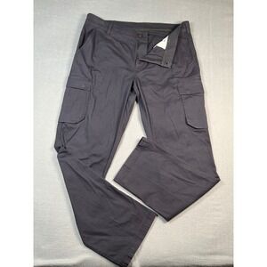 L.L.Bean‎ Mens 38x34 Cargo Pants Standard Fit BeanFlex Cotton Spandex Gray